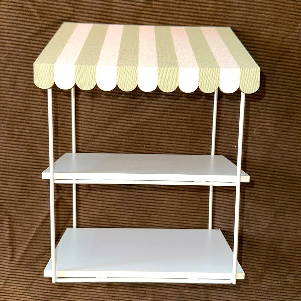 Target Green and White Striped Canopy Shelf